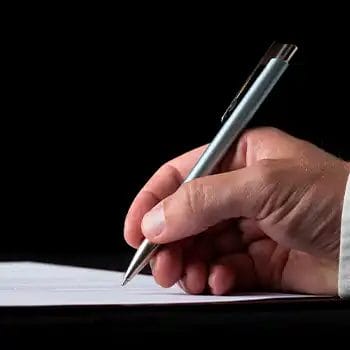 Writing on black background