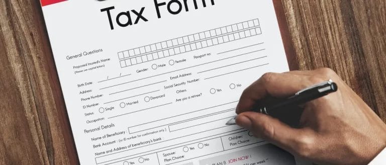 A tax form filed for an LLC