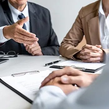 Hand reaching out to another businessman