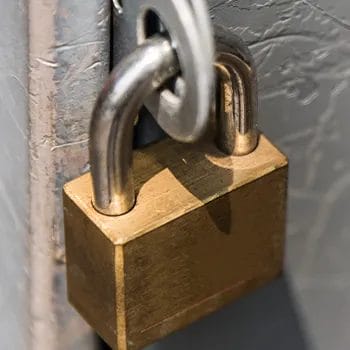 A padlock close up image