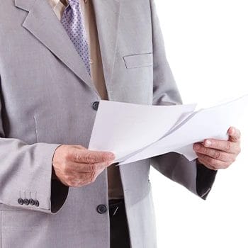 Reading documents in plain white background