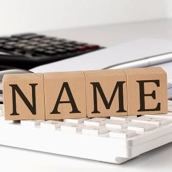 Letters for forming a unique business name