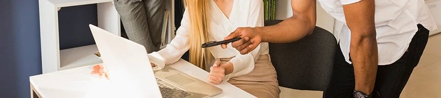 Two people talking about the benefits of creating an LLC in Arizona