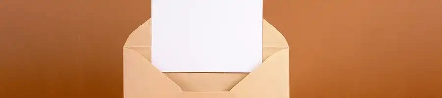 Letter with envelope
